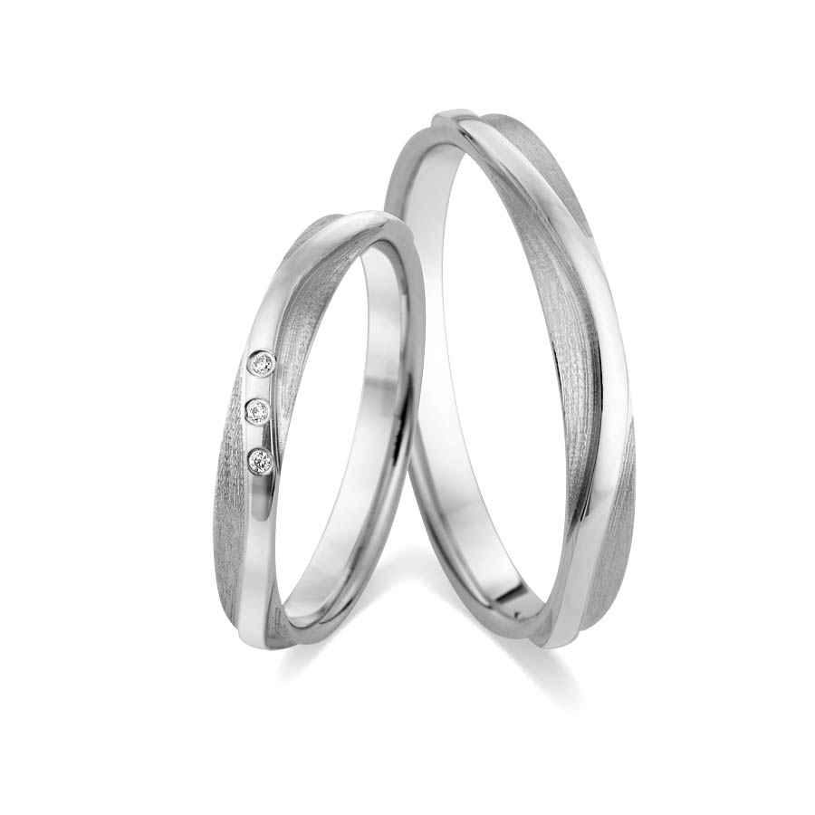 Trauringe / Eheringe 375 Weißgold 517481-30