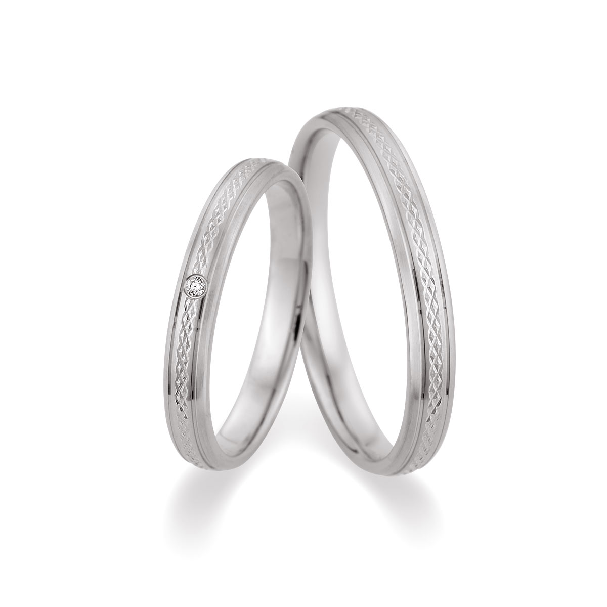 Trauringe 375 Weißgold 517504-30