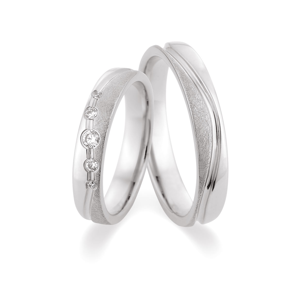 Trauringe 375 Weißgold 517511-40