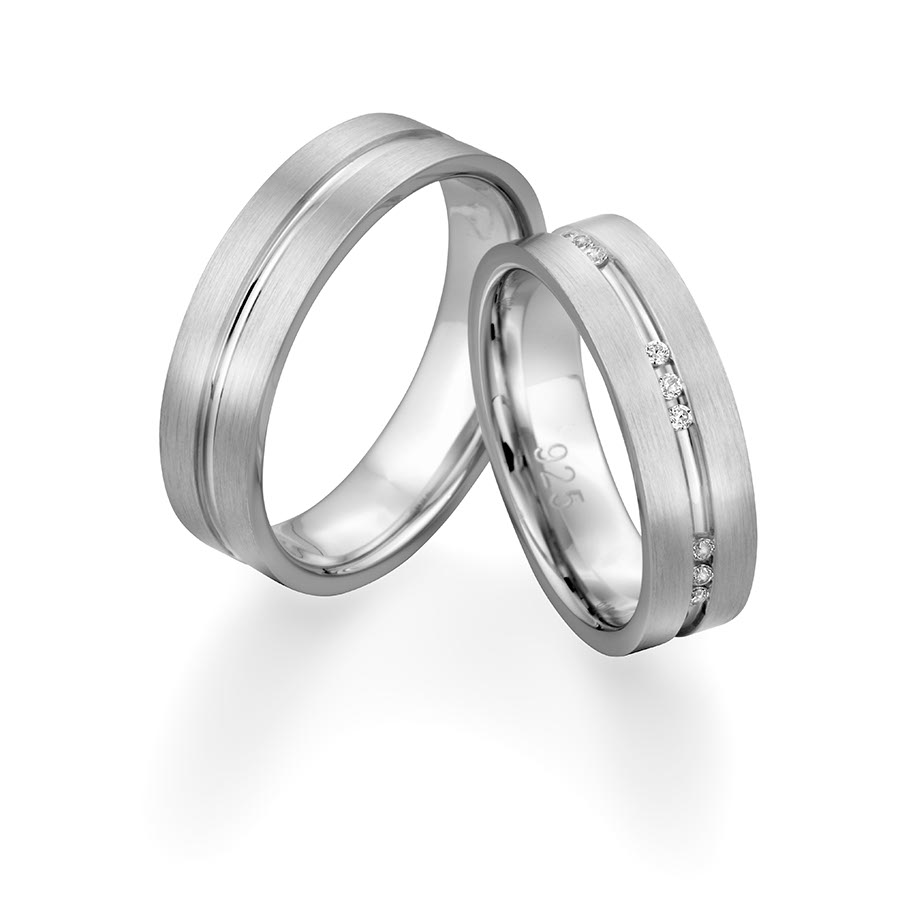 Freundschaftsringe 925 Silber rhodiniert 520049-59