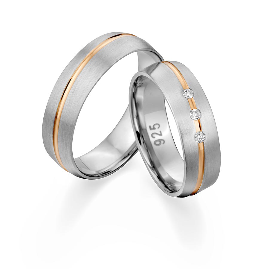 Modell 925 Silber rhodiniert, gelb vergoldet 526134-60