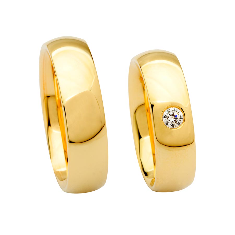 Trauringe / Eheringe 585 Gelbgold 513600-65