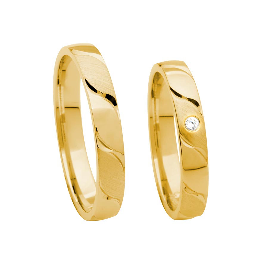 Trauringe / Eheringe 333 Gelbgold 514222-35