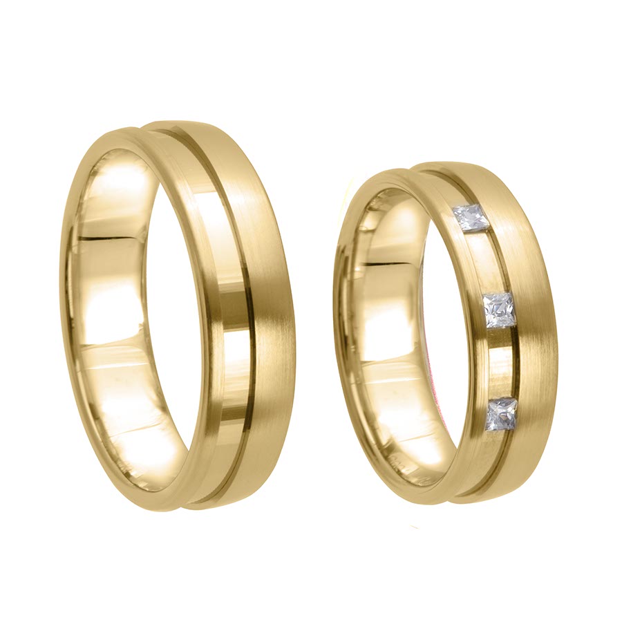 Trauringe / Eheringe 333 Gelbgold 517355-60