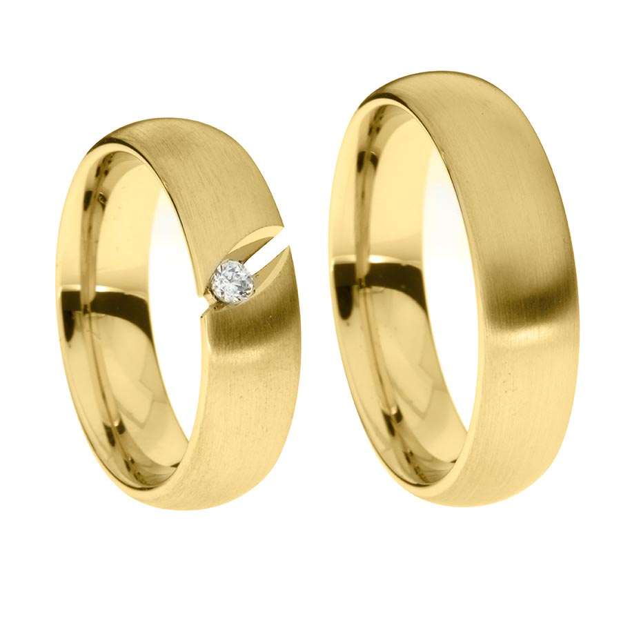 Trauringe / Eheringe 333 Gelbgold 517414-60